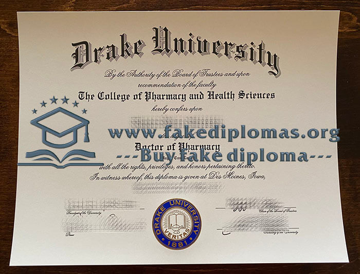 Buy Drake University fake diploma, Fake Drake University certificate.