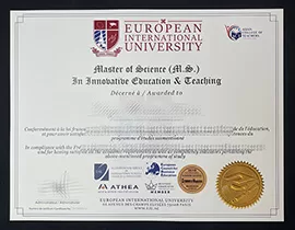 I want to buy European International University fake certificate.