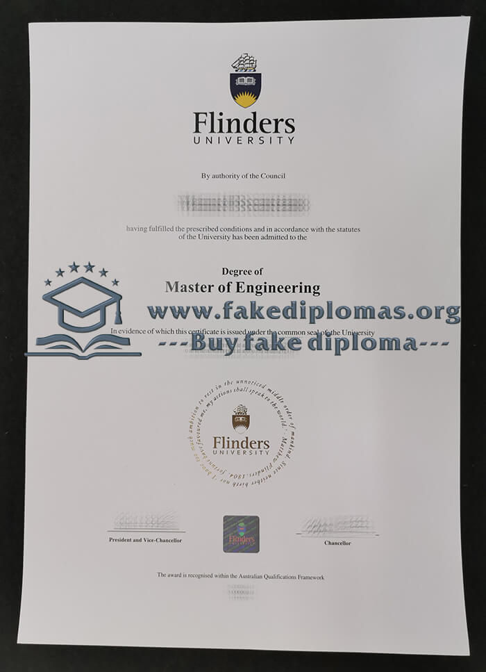 Buy Flinders University fake diploma, Fake Flinders University certificate.