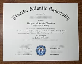 Obtain Florida Atlantic University fake diploma online.