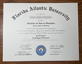 Obtain Florida Atlantic University fake diploma online.