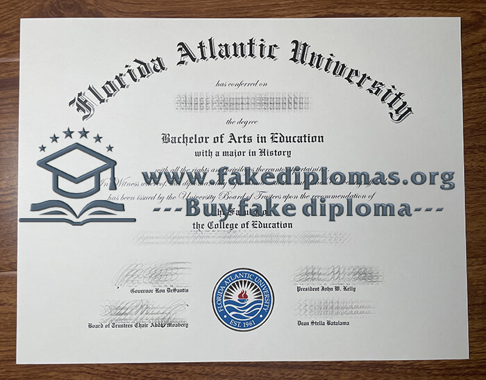 Buy Florida Atlantic University fake diploma, Fake FAU degree.