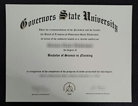 Obtain Governors State University fake diploma online.