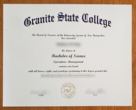 Fast to Get the Granite State College fake diploma.