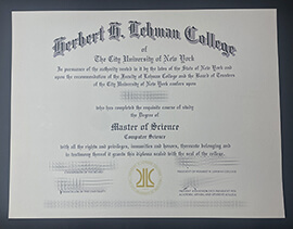 Get Lehman College fake diploma online.