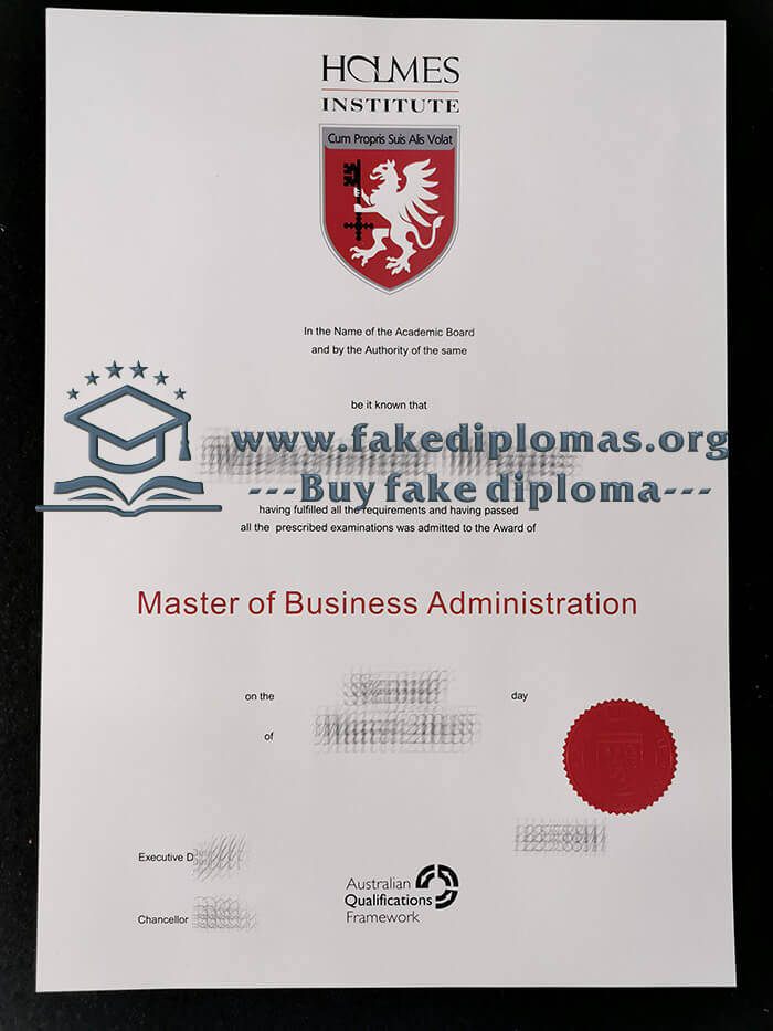 Buy Holmes Institute fake diploma, Fake Holmes Institute degree.