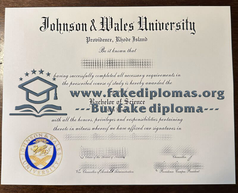 Buy Johnson & Wales University fake diploma, Fake JWU certificate online.