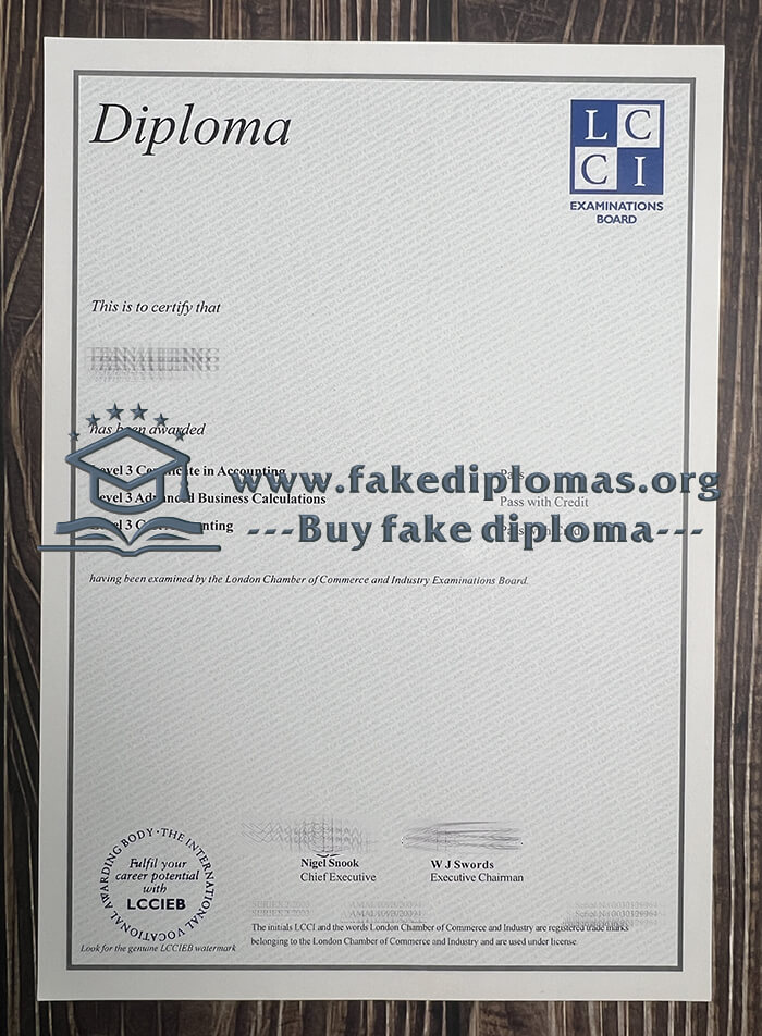 Buy LCCIEB fake diploma, Fake LCCIEB degree.