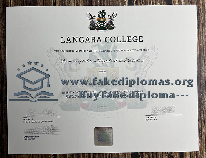 Buy Langara College fake diploma, Fake Langara College certificate.