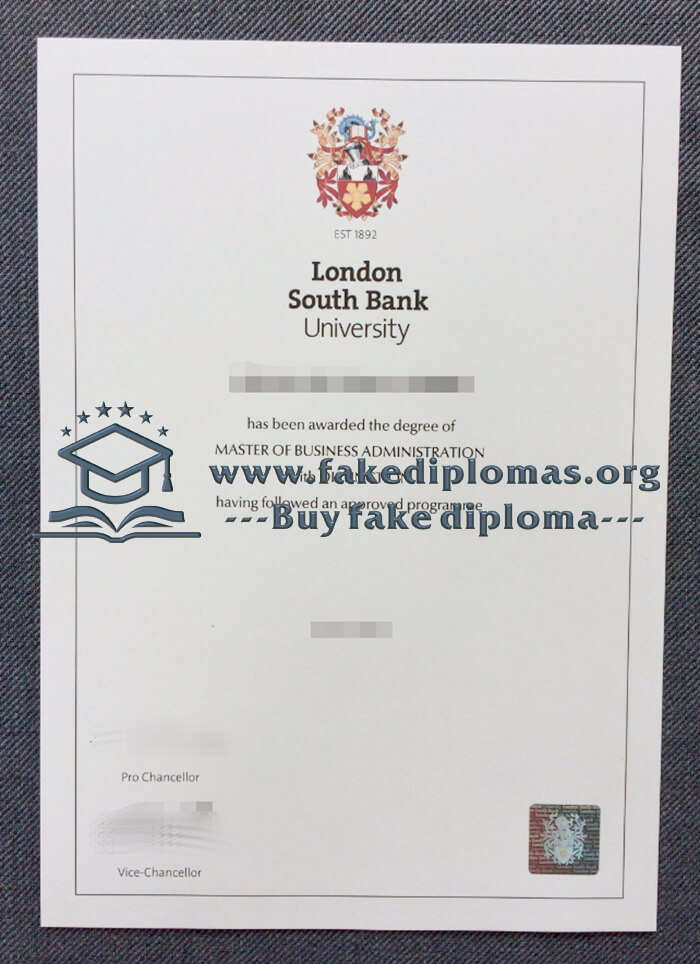 Get London South Bank University fake diploma, Buy LSBU degree.