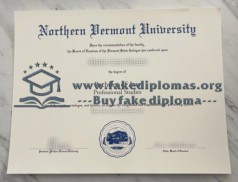 Buy Northern Vermont University fake diploma, Fake NVU degree.