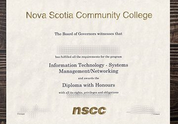 How to order a 100% copy NSCC diploma?