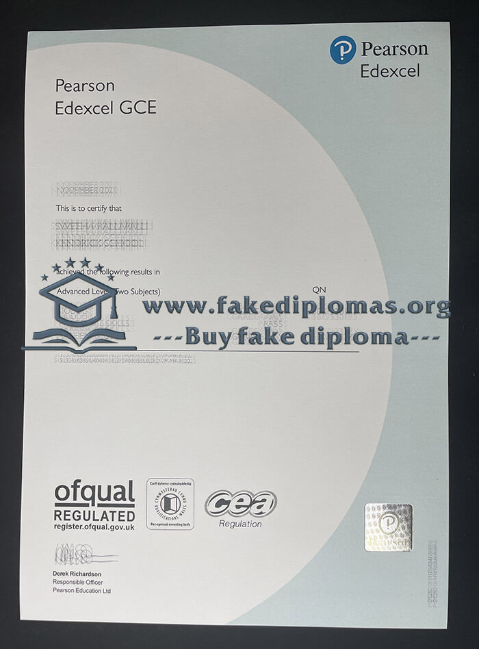 Buy Pearson Edexcel GCE fake degree, Make Pearson Edexcel GCE certificate.