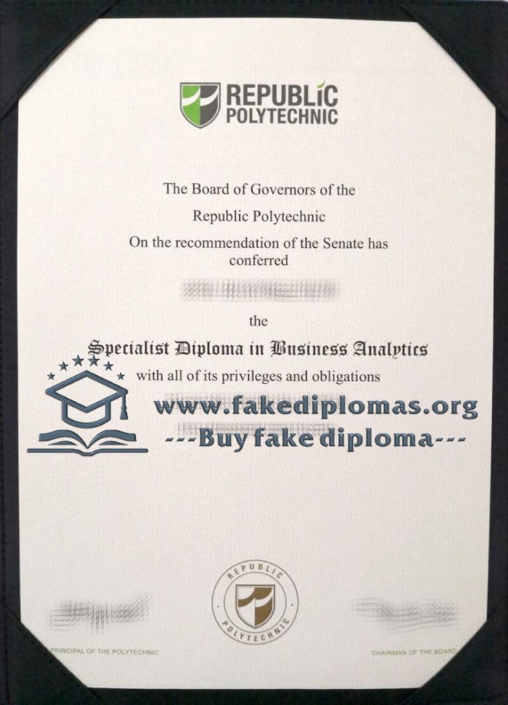 Buy Republic Polytechnic fake diploma, Make RP degree online.