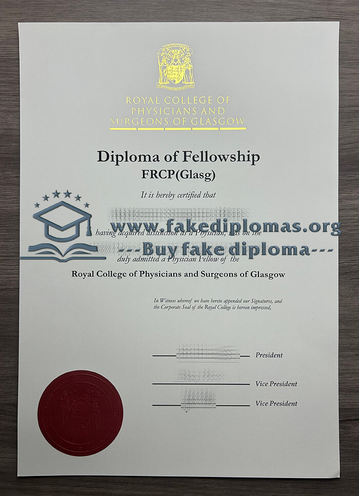 Buy Royal College of Physicians & Surgeons of Glasgow fake diploma, Fake RCPSG degree.