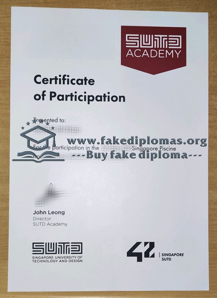 Buy Singapore University of Technology and Design fake diploma, Make SUTD degree.