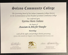 Get Solano Community College fake diploma, Obtain SCC fake degree online.