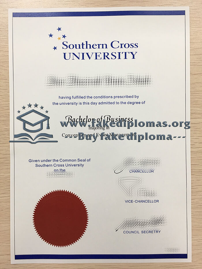 Buy Southern Cross University fake diploma, Fake SCU degree.