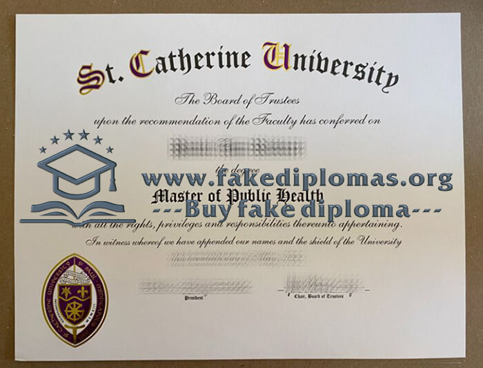 Buy St. Catherine University fake diploma, Make St. Catherine University certificate.