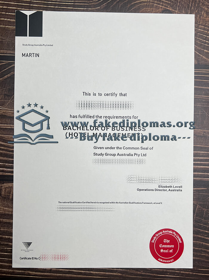 Buy Study Group Australia Pty Limited fake diploma.