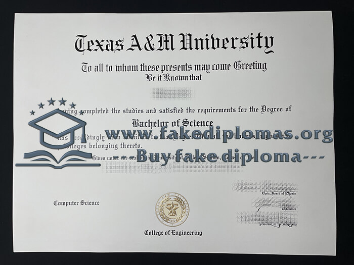 Buy Texas A&M University fake diploma, Fake TAMU degree.