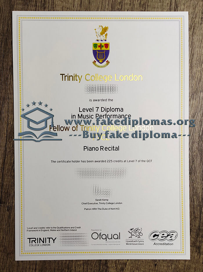 Buy Trinity College London fake diploma, Fake TCL degree.