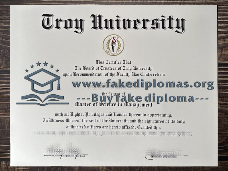 Buy Troy University fake diploma, Fake Troy University degree.