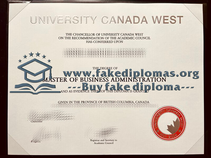 Buy University Canada West fake diploma, Fake UCW degree online.