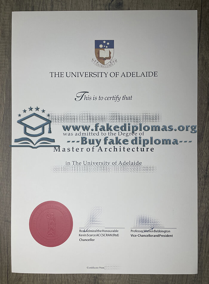 Buy University of Adelaide fake diploma, Fake University of Adelaide degree.