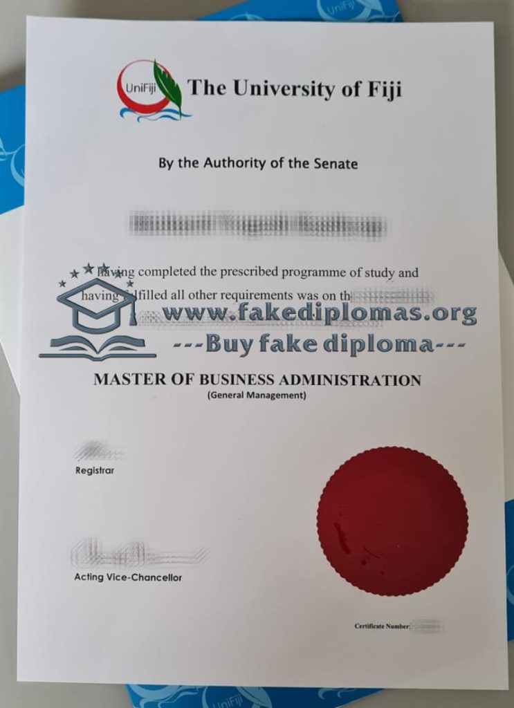 Buy University of Fiji fake diploma, Fake University of Fiji degree.