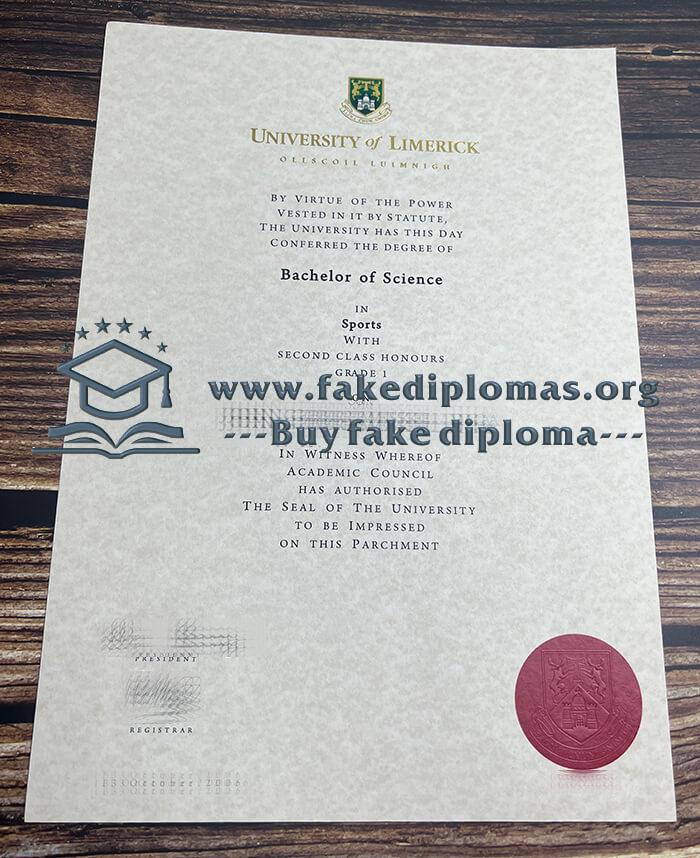 Buy University of Limerick fake diploma, Fake UL degree.