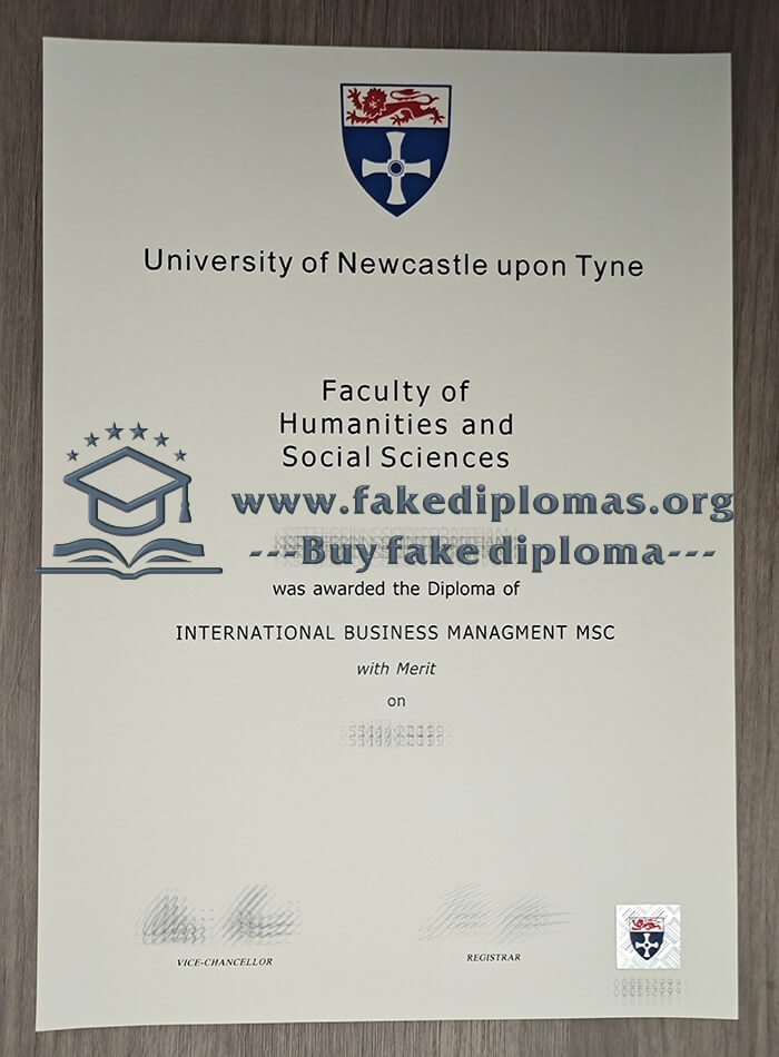 Buy University of Newcastle upon Tyne fake diploma.