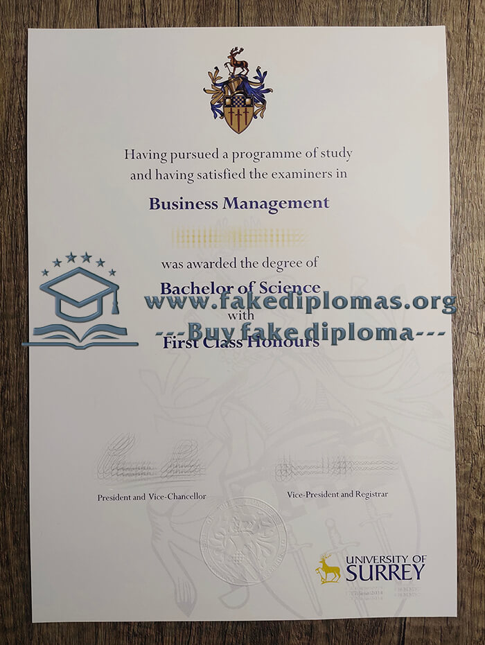 Buy University of Surrey fake diploma, Fake University of Surrey degree.