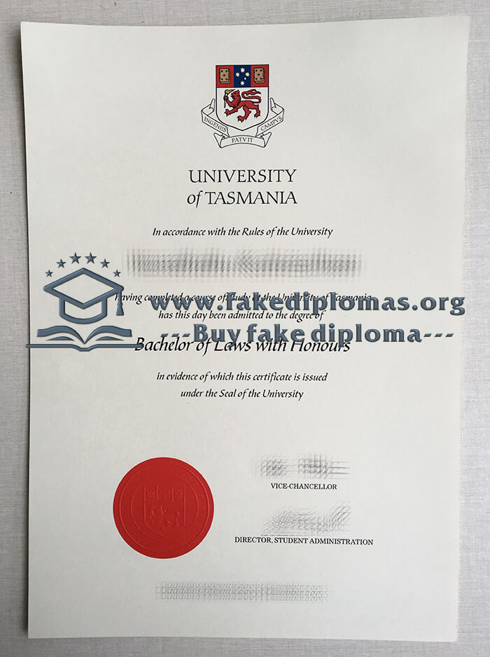 Buy University of Tasmania fake diploma, Fake UTAS degree online.