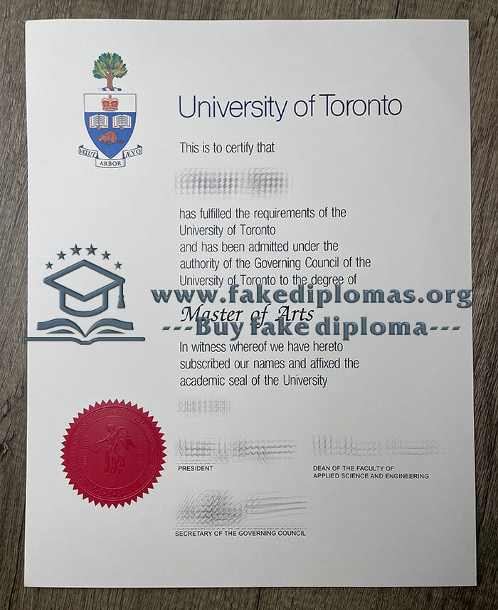 Buy University of Toronto fake diploma, Fake UT degree.