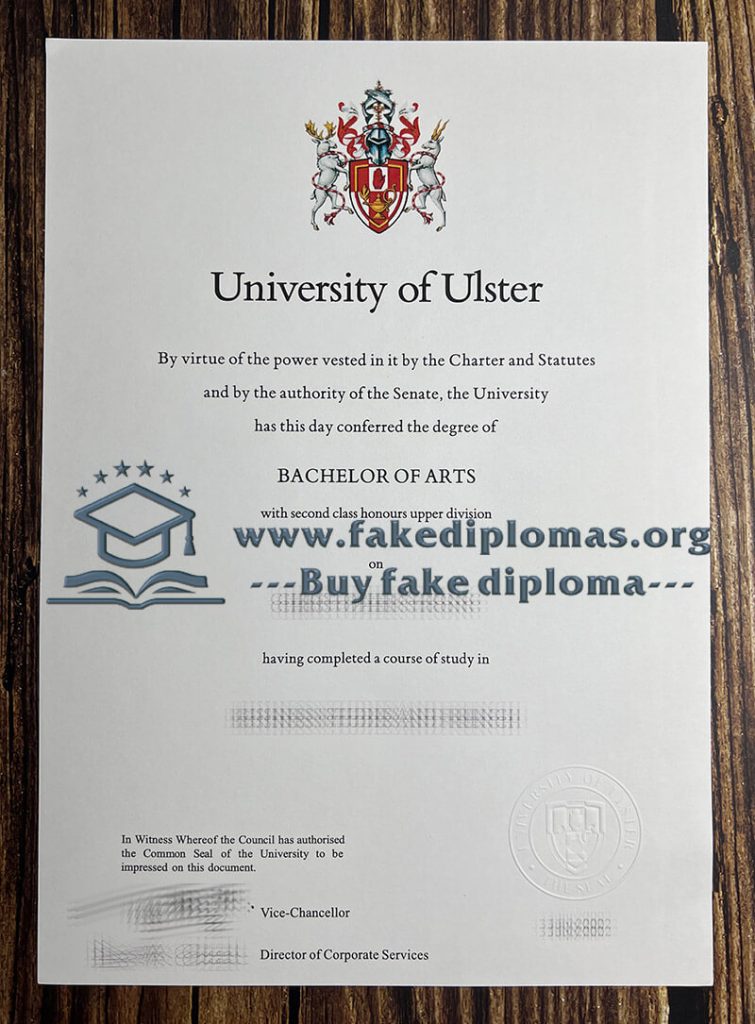 Buy University of Ulster fake diploma, Fake University of Ulster degree.