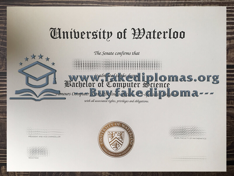 Buy University of Waterloo fake diploma, Fake UW certificate.