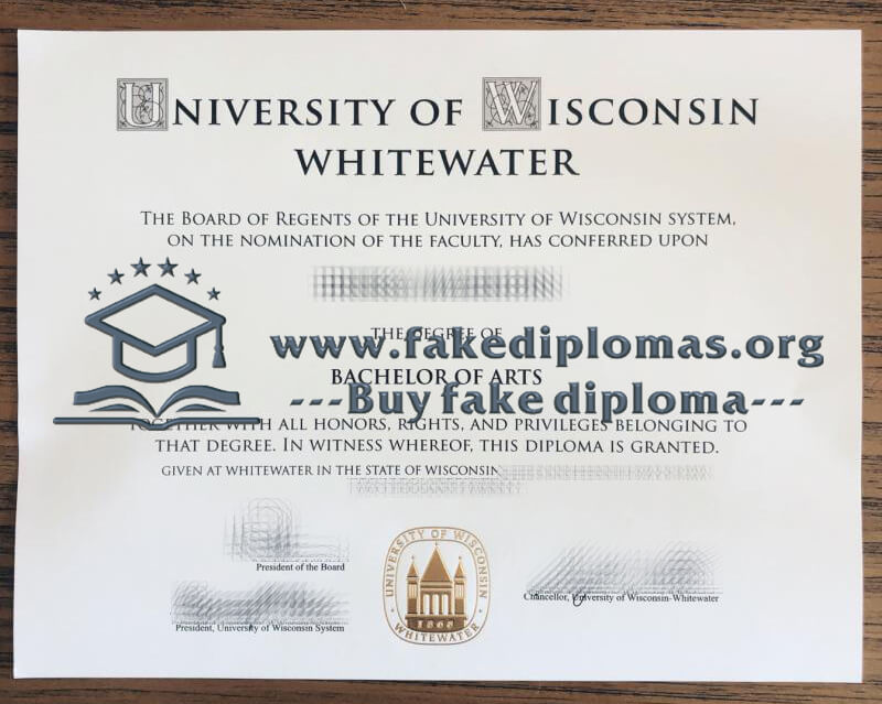 Buy University of Wisconsin Whitewater fake diploma, Fake UWW degree.