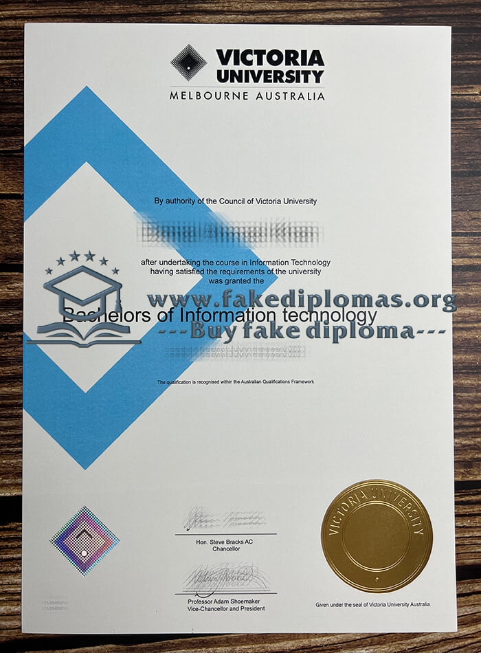 Buy Victoria University fake diploma, Fake VU degree.