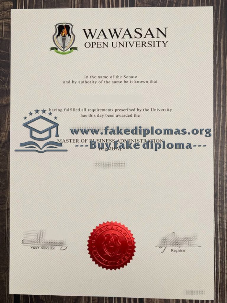 Buy Wawasan Open University fake diploma, Fake WOU degree.