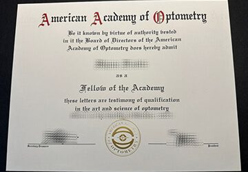 How to get a American Academy of Optometry diploma?