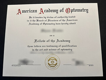 How to get a American Academy of Optometry diploma?