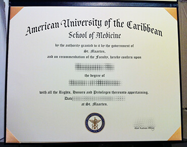 Obtain American University of the Caribbean fake diploma online.