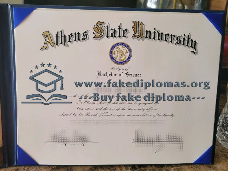 Buy Athens State University fake diploma, Fake Athens State University degree.