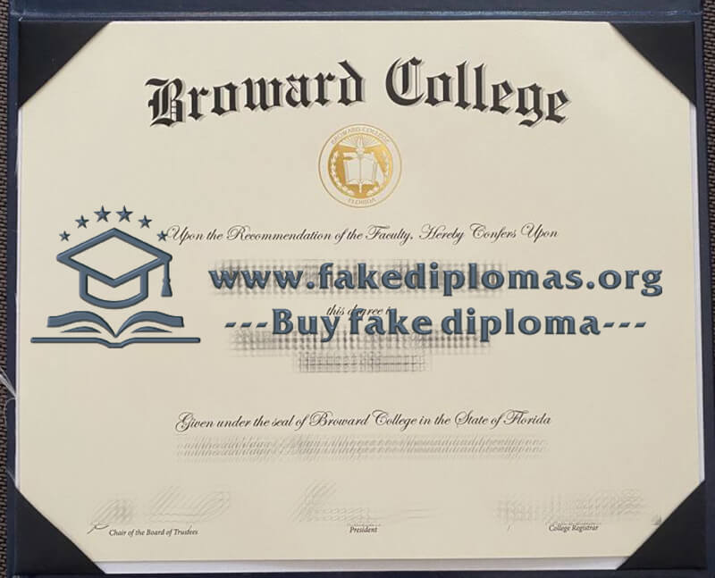 Buy Broward College fake diploma, Fake Broward College degree.