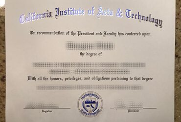 Purchase California Institute of Arts & Technology fake diploma.