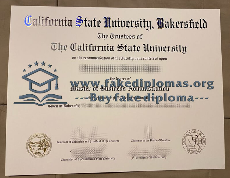 Buy California State University, Bakersfield fake diploma, Fake CSUB degree.