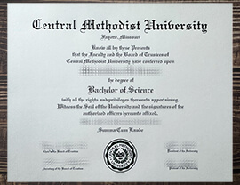 Purchase Central Methodist University fake diploma.