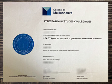 Obtain Collège de Maisonneuve fake diploma online.