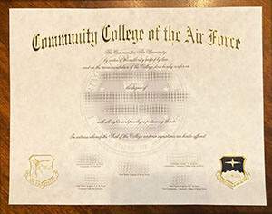 Tips to get a fake Community College of the Air Force certificate.